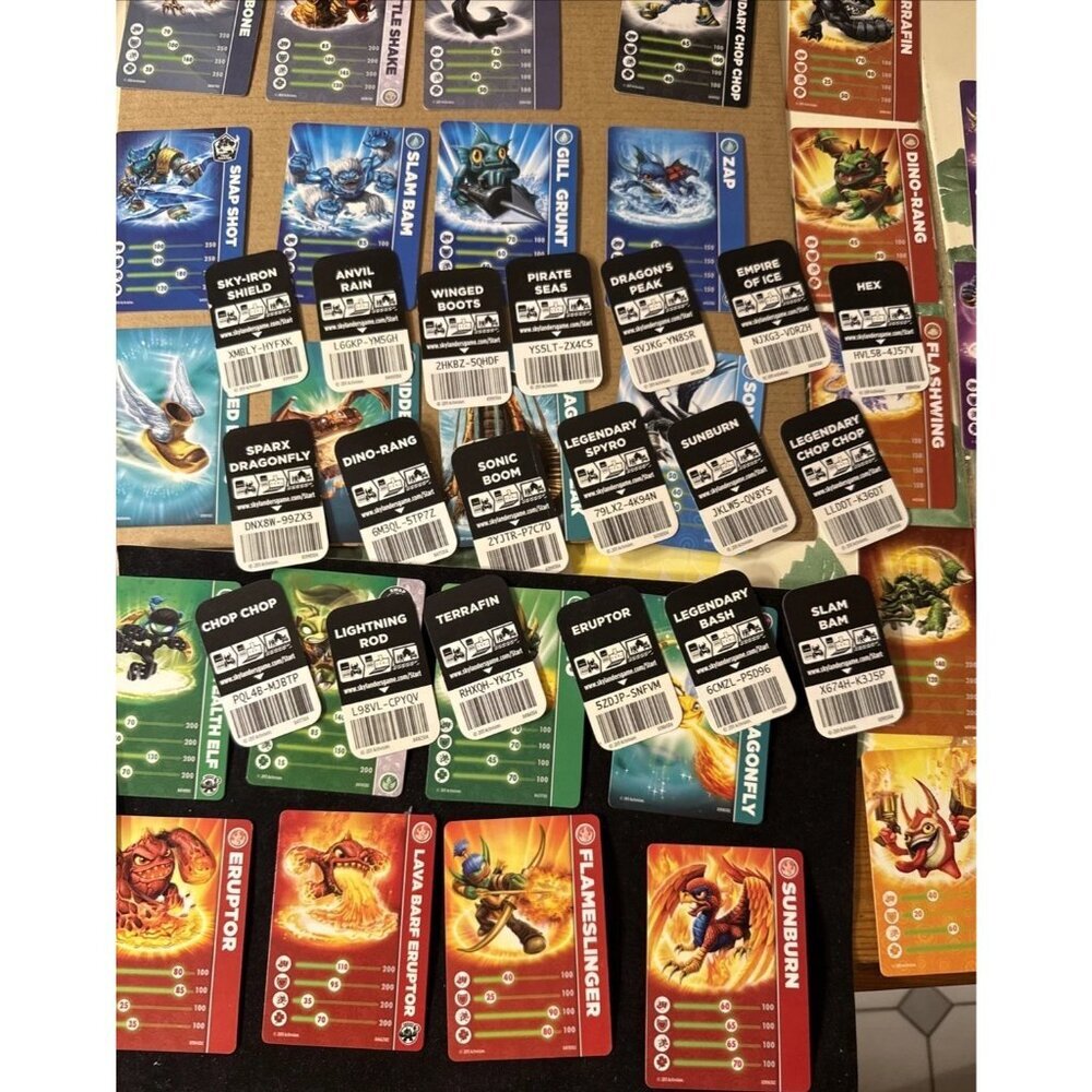 27 Skylander Spyro's Adventure Stat Cards 19 Scan Cards - Picture 11 of 11